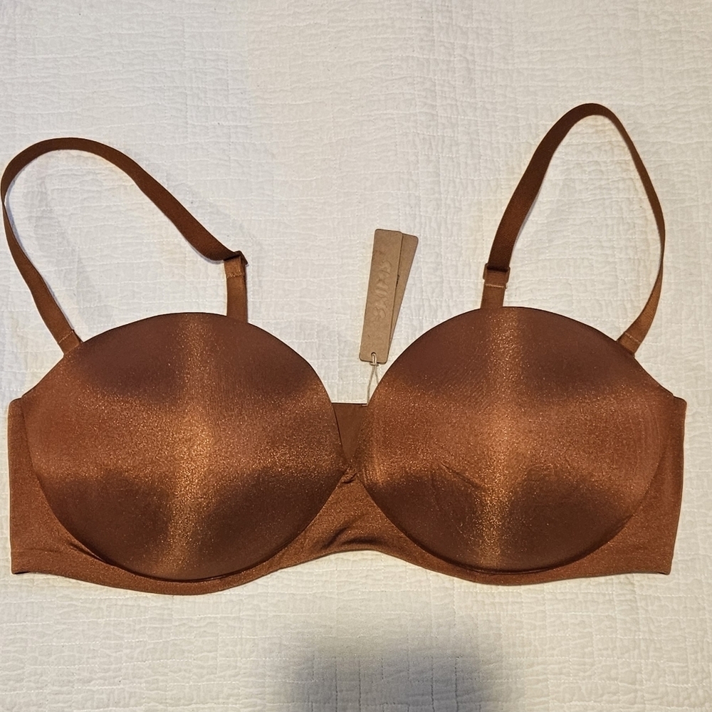 Skims Ultimate Collection Strapless PushUp Bra Bronze 44C NWT - Picture 4 of 7
